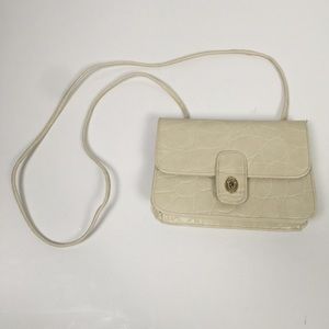 PONTE VINTAGE CREAM CROSS BODY LEATHER BAG